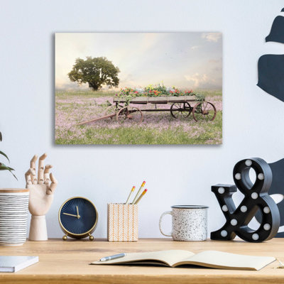 «Flower Wagon at Sunset» par Lori Deiter - impression sans cadre