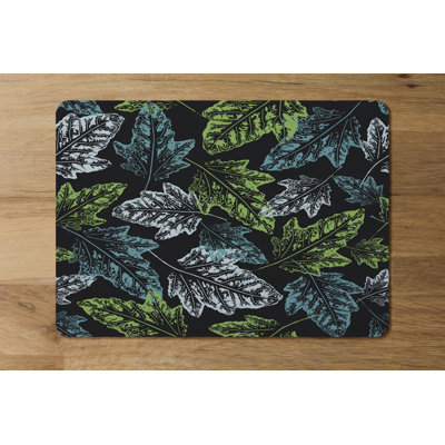 Landover Polyester, Wood Floral Rectangle Placemat