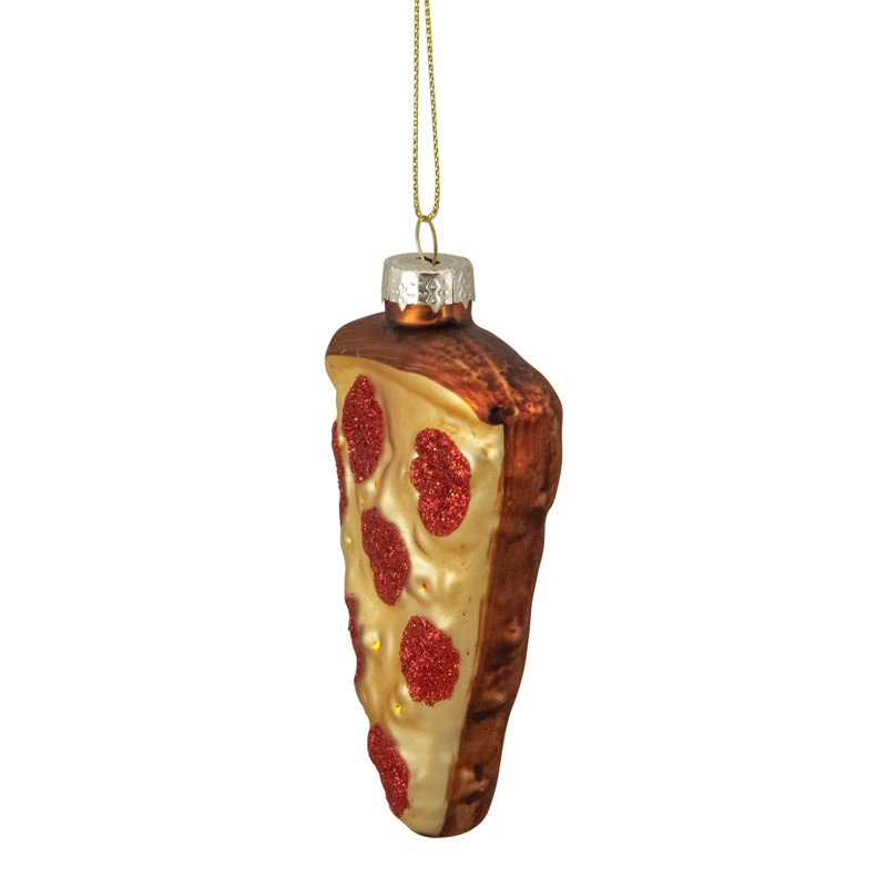 Ornement de Noël en verre 4 po Pepperoni