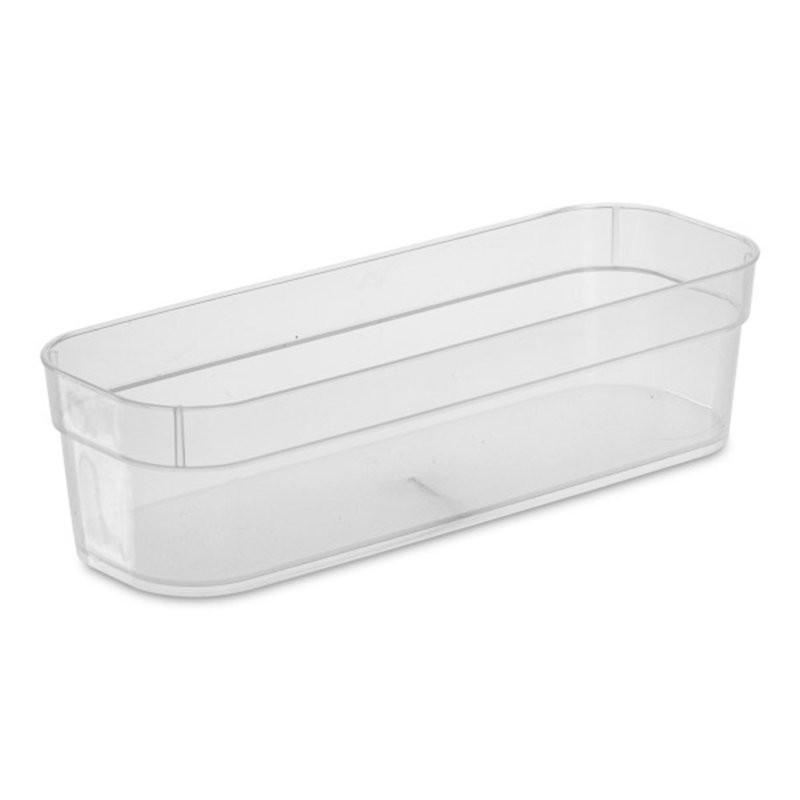 Plateaux de rangement étroits pour rangement de bureau et de tiroirs Sterilite, transparent (paquet de 48)