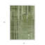 Tapis intérieur lavable rayé vert 8 pi x 10 pi