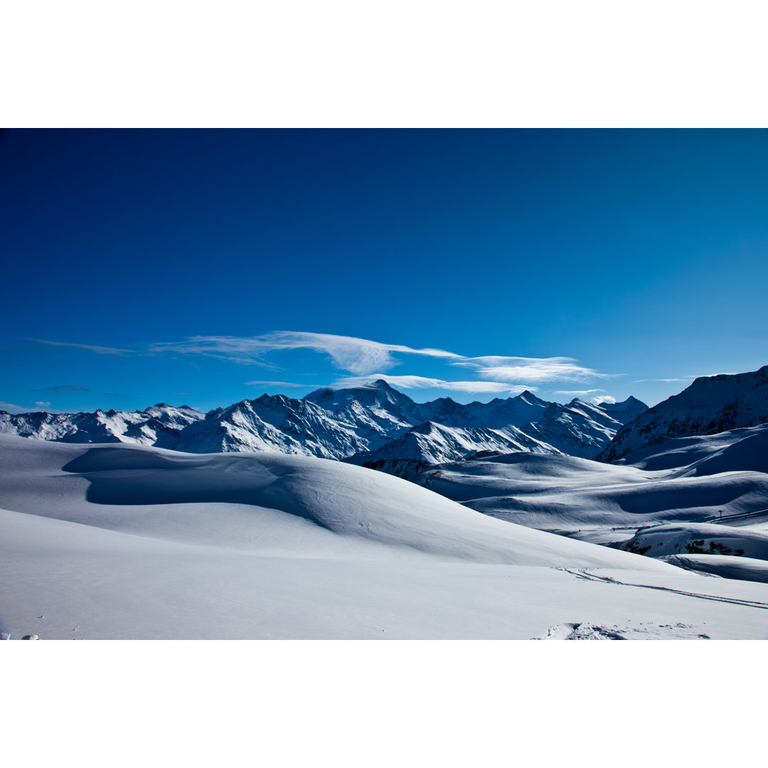 Schweizer Alpen Berge von Mseidelch - Kunstdrucke auf Leinwand