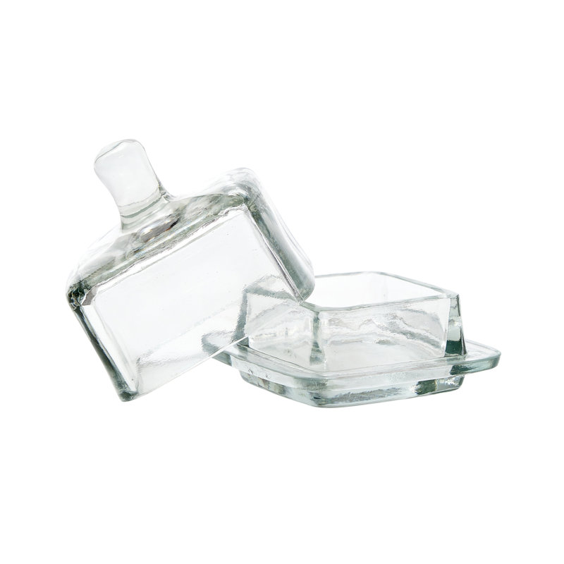 Bistro Glass Jam Jar, Square