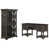 2 Pieces: Desk, Bookcase
