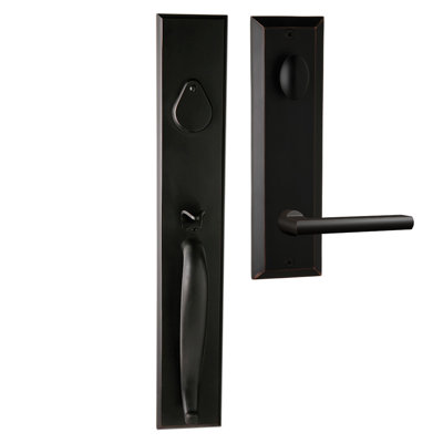 Ensemble de poignées Charleston Bravura 980G-939 avec levier Charlotte en bronze huilé - R