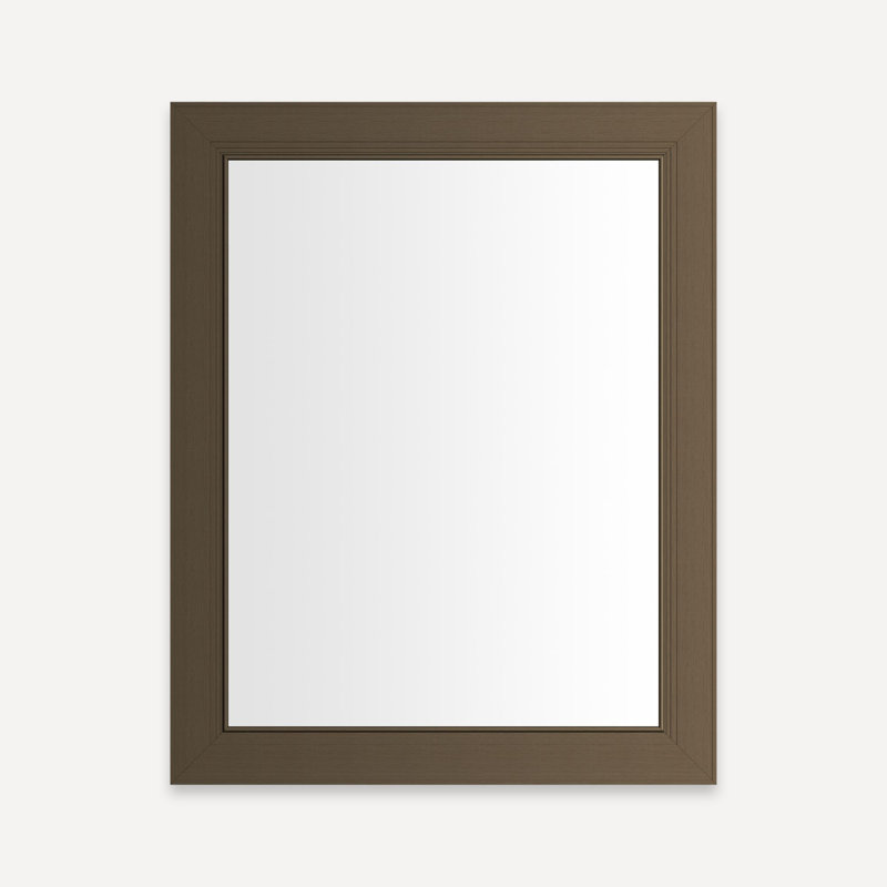 Armoire Main Line, H 30,06 po x l 23,38 po x P 5 po, Bronze brossé