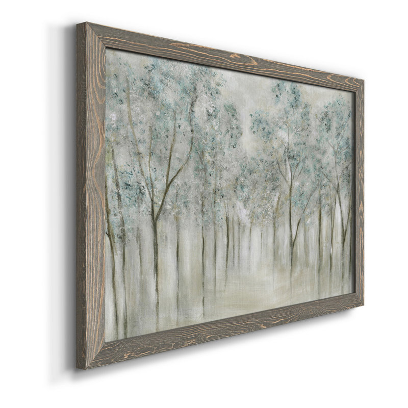 «Neutral Spring», peinture sur toile encadrée, Toile avec cadre gris, H 20 po x l 17 po x P 1,5 po