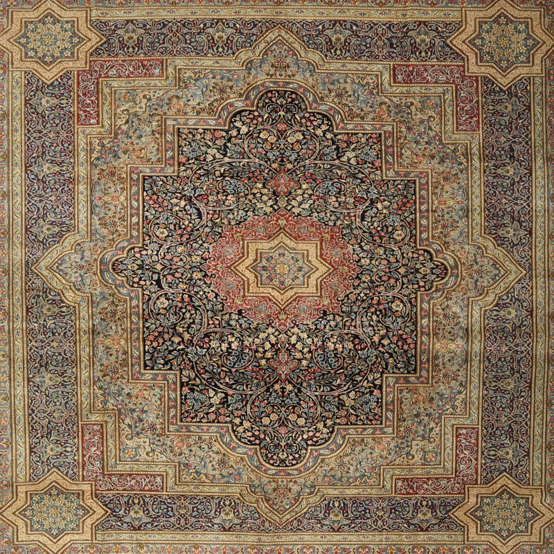 Ceazia Oriental Indoor Rug, Square 8'