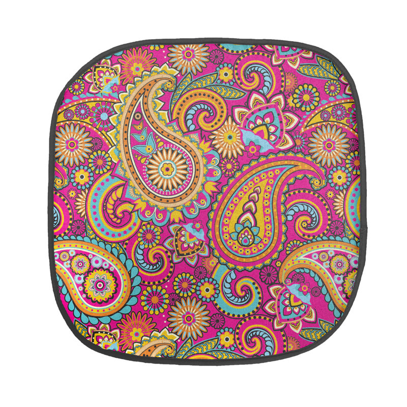 Coussin de siège traditionnel pour l'extérieur, Brun/rouge