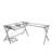 Avelyn Clear Glass Computer Desk-114234627