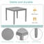 Ensemble de table de salle à manger moderne et compact avec design en bois massif pour la maison