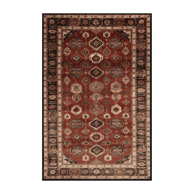 Machine Washable Persian Brown Area Rug