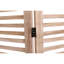 Cloison de séparation pliante en bois massif 4, l 55,2 po x H 65 po, teinte naturelle, charnières en métal pour faciliter le mouvement et rehausser la cloison du décor de la pièce, le ton, la manipulation simple et améliorer l'espace intérieur