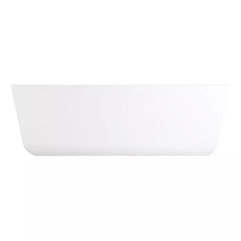Nassau 67" Acrylic Soaking Freestanding Tub with Integrated Drain and Overflow