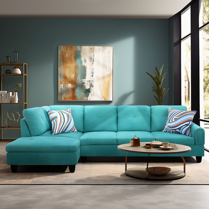 97'' Velvet Sofa, Green Velvet