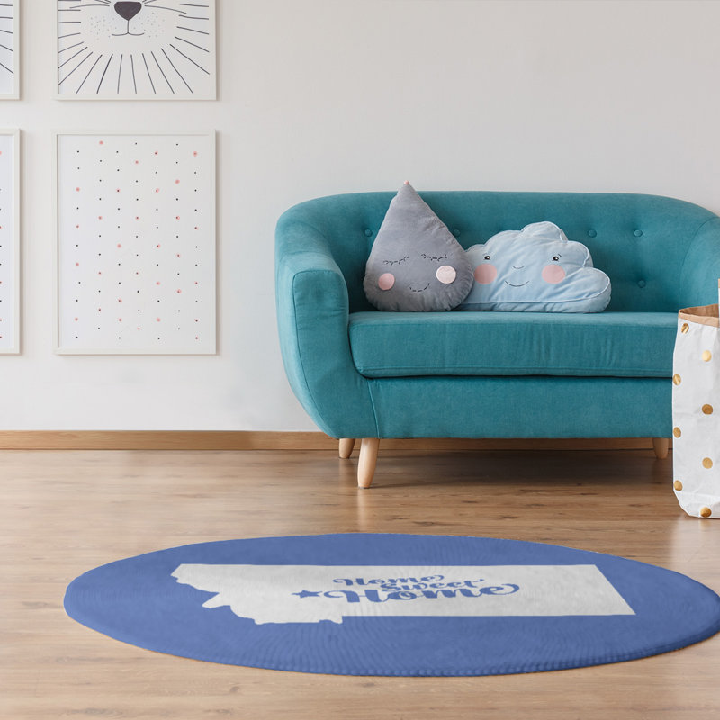 Tapis en poly-hélène pour la maison, Rond 5 pi
