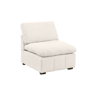 Upholstered Chenille Armless Middle-seat Chair Module