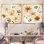 Auouge - ensemble de 2 impressions murales florales