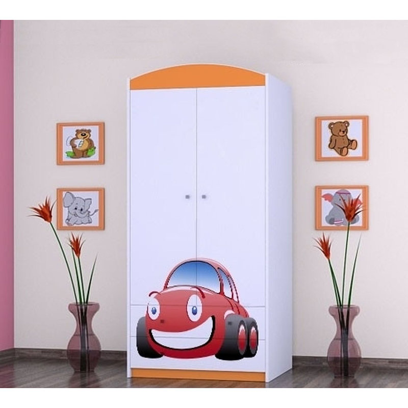 Nielson 2 Door Wardrobe, Orange
