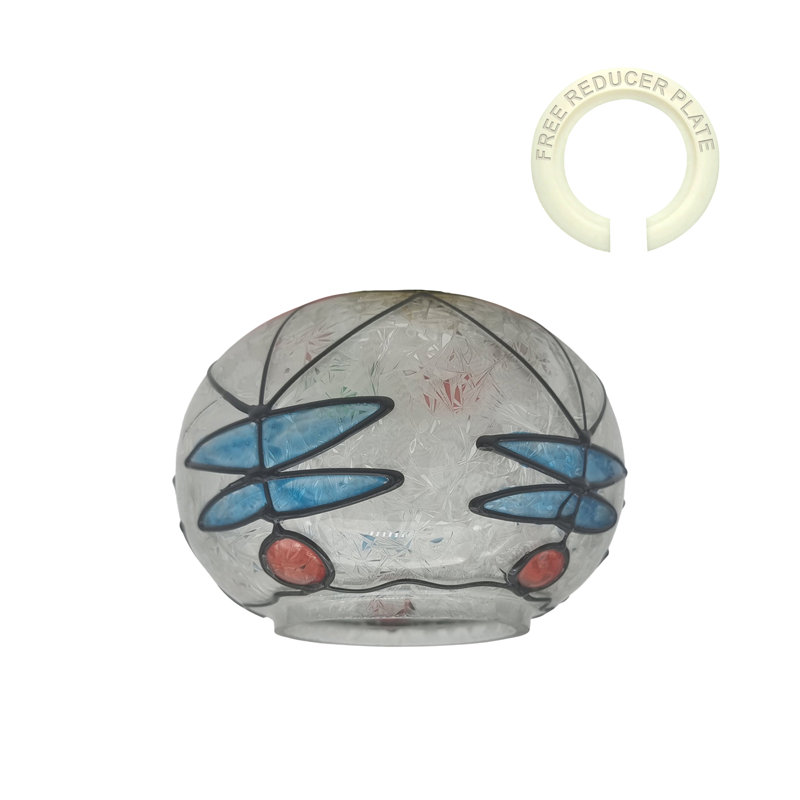 10.5cm H Glass Round Pendant Shade ( Screw On ) in Multicolour
