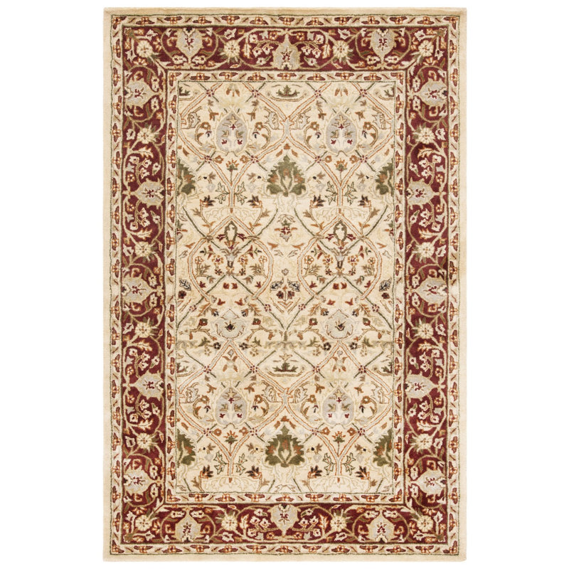 Evie Hand Tufted New Zealand Wool Oriental Rug, Rectangle 2' x 3'