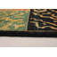 Tapis de surface en laine bleu marine 8 pi 4 po x 9 pi 7 po one-of-kind-noué la 2010 chobi Céline