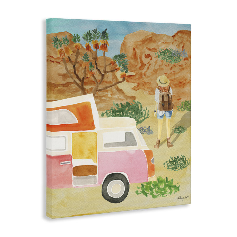 Toile Mojave Desert Road Trip, conception de Hillary Holt, 30 x 24
