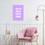 «Take The Ris Quote», impression d'art moderne minimaliste abstrait lavande-129899673