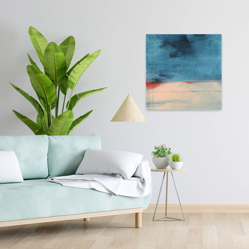 «Wandering Water», art contemporain abstrait, 24" H x 24" W