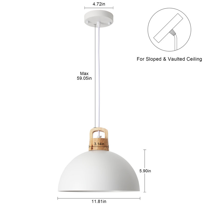 Luminaire suspendu simple 3 lumières Stelmach, Blanc