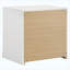 Table de chevet blanche 2 tiroirs ultrabrillante
