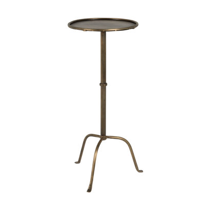 Round Sleek Metal Martini Table