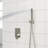 Dual Shower Head - 10 Inch Wall Mounted Square Shower System With Rough-In Valve-114230269
