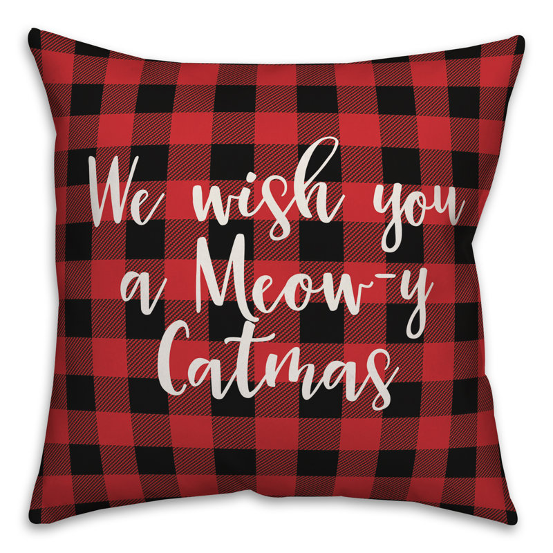  Coussin We We You You Meowy Catmas in Buffalo, Coussin décoratif