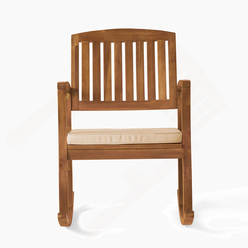 Chaise à bascule avec coussin