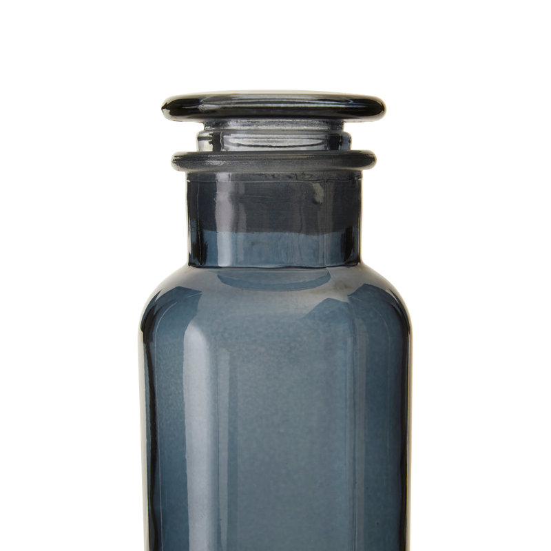 Small Reagent Bottle, 15cm H x 7cm W x 7cm D, Grey