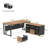 63" Executive Desk with File Cabinet