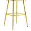 Ensemble de 2 tabourets de bar en velours Puffy Bubble Chair-183645868