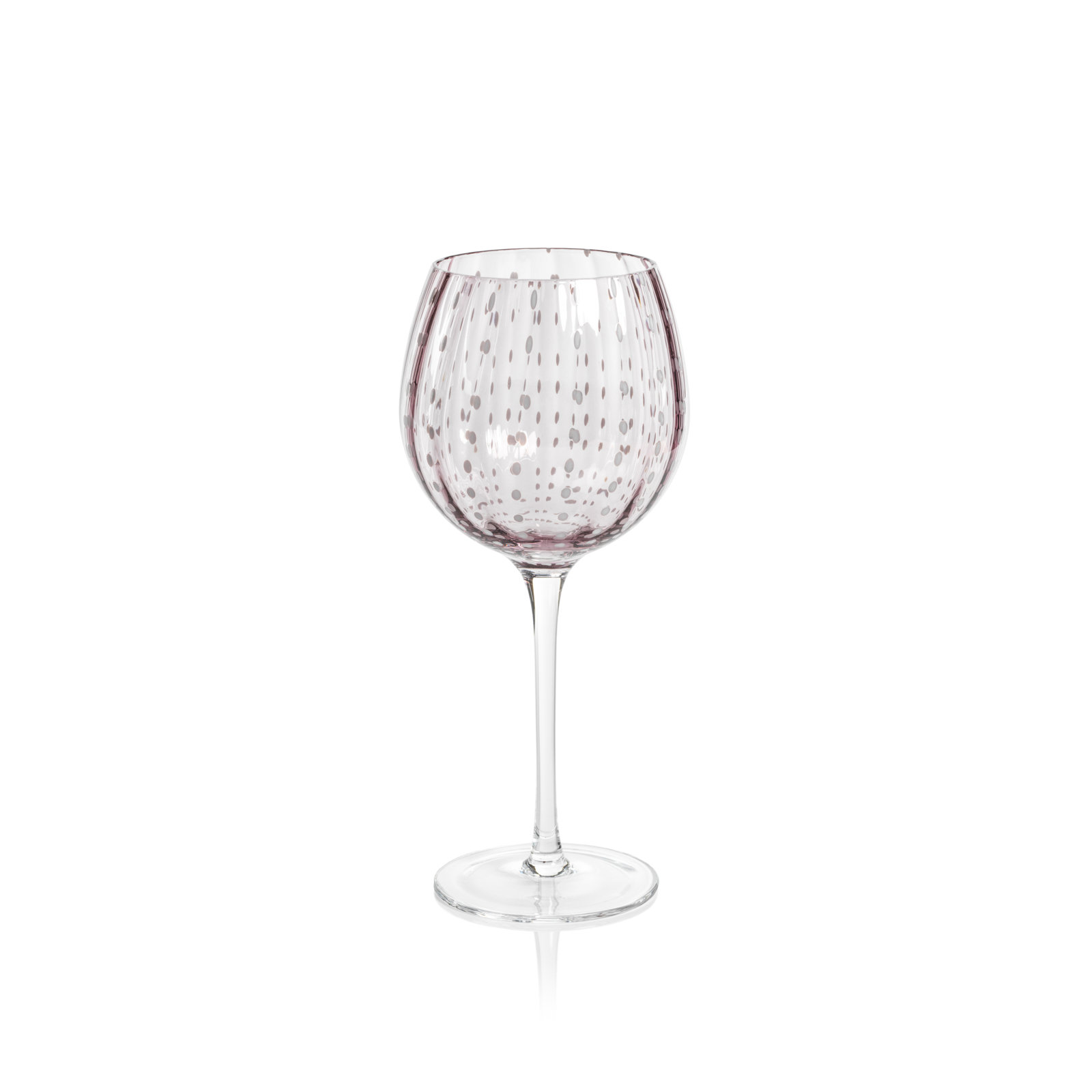 Pescara Dot Wine Glasses, Purple