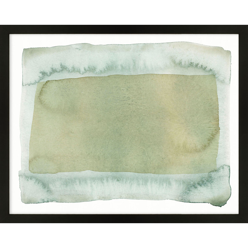 Green On Green Print by Jacques Pilon, Black, 16" H x 20" W