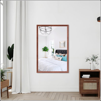 Oversized Modern Rectangle Bathroom Mirror With Decorative Frame, Large Wall Mounted Mirror For Home, Vertical Or Horizontal Installation
