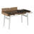 Miltona Tempered Glass Solid Wood Computer Desk
