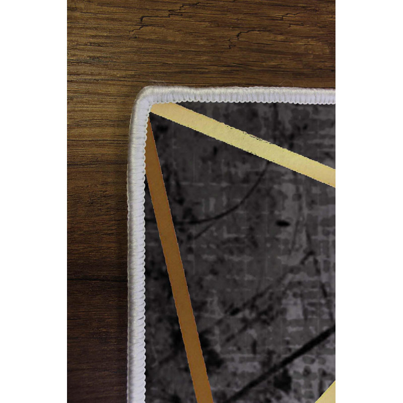 Premium Woven Carpet (23.6 x 39.4 inches), 100% Polyester, Antibacterial, Non-Slip PVC Underside | 8 mm Pile Height, 650 gr/m² | Machine Washable, 3D Digital Printing, Ideal for Home & Office Decor