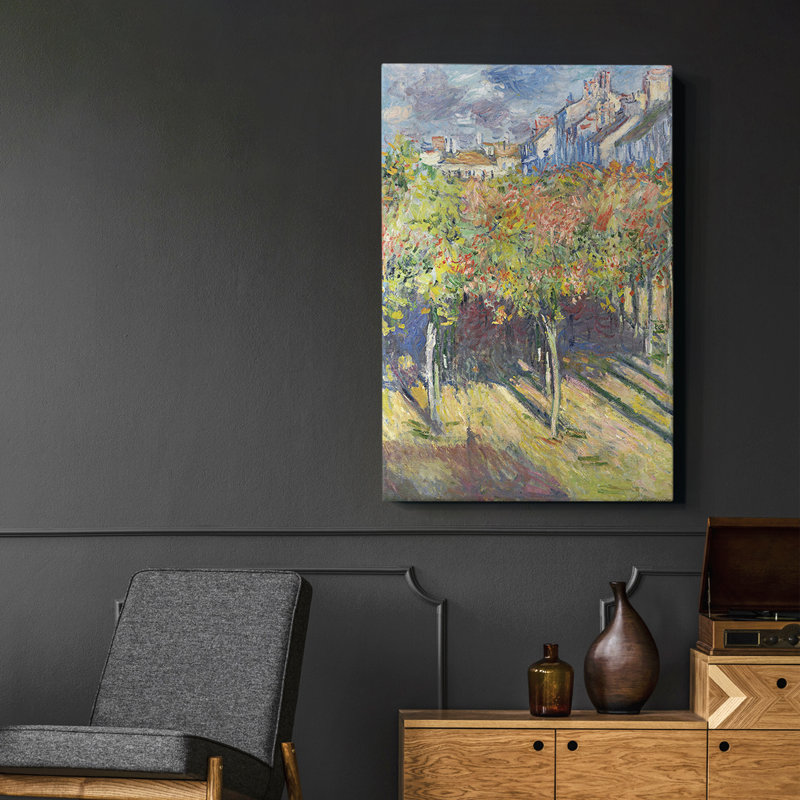 Paysage rétro Lxx - toile tendue avec galerie, H 37 po x l 25 po