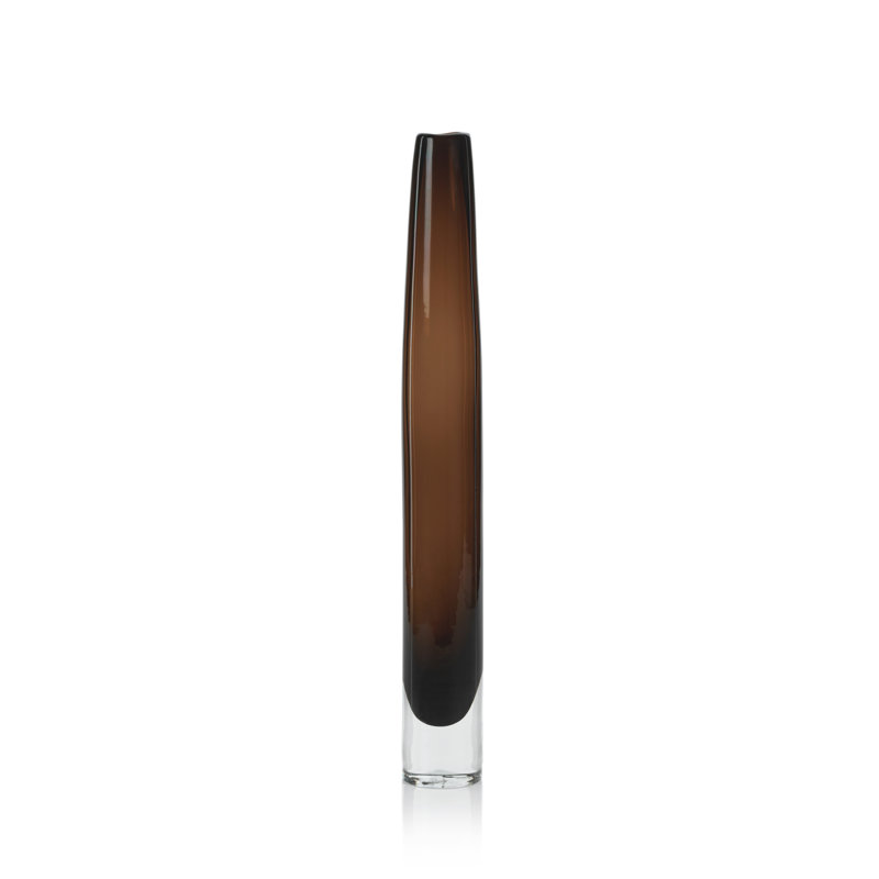 Glass Table Vase, 20.5" H x 2.5" W x 2.5" D, Clear