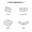 Édredon 7 pièces - Beauté brodée, 2 taies décoratives, 3 coussins décoratifs, 1 édredon et jupe de lit 100% décorative-116011577-116011580