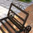 Mobile Metal Firewood Log Rack with Wheels Indoor/Outdoor