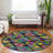 Machine Washable Indoor/Outdoor Christain ACN1327 Black Rug-102670165