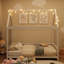 Lit blanc en bois pleine grandeur avec garde-corps et DEL - offre un sommeil réparateur et une taille équipée, blanc, pour une chambre merveilleuse