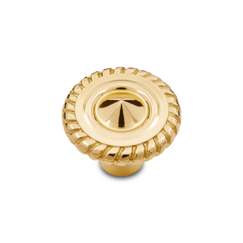 CK Series Knob, Polished Brass